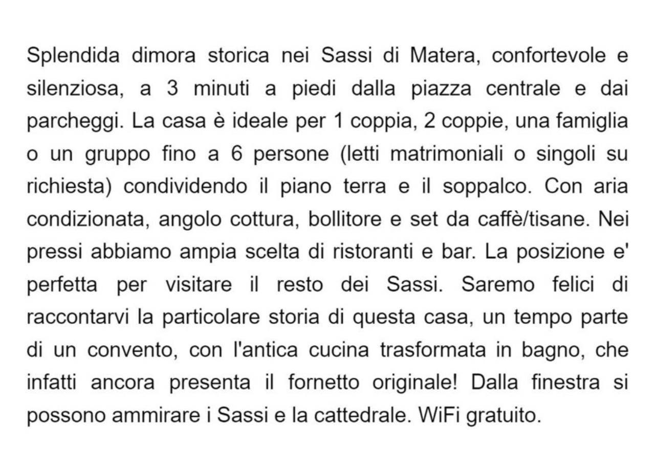 Cave Sassi Guest house *